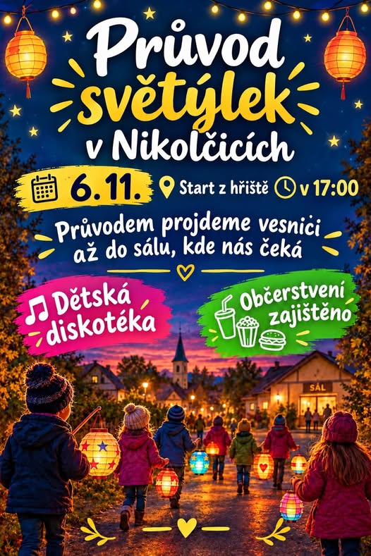průvod v obci